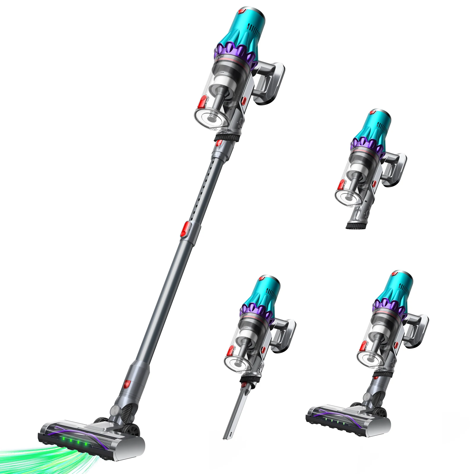 

Handheld Electric Cyclone Bagless Vacuum Cleaner, Battery Powered, Brushless Motor, Wireless, Suitable for Automotive