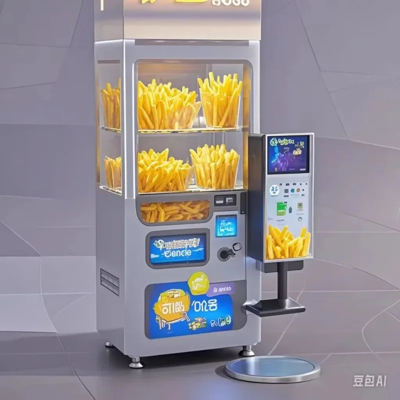 High quality French fry vending machine can automatically sell in just 35 seconds