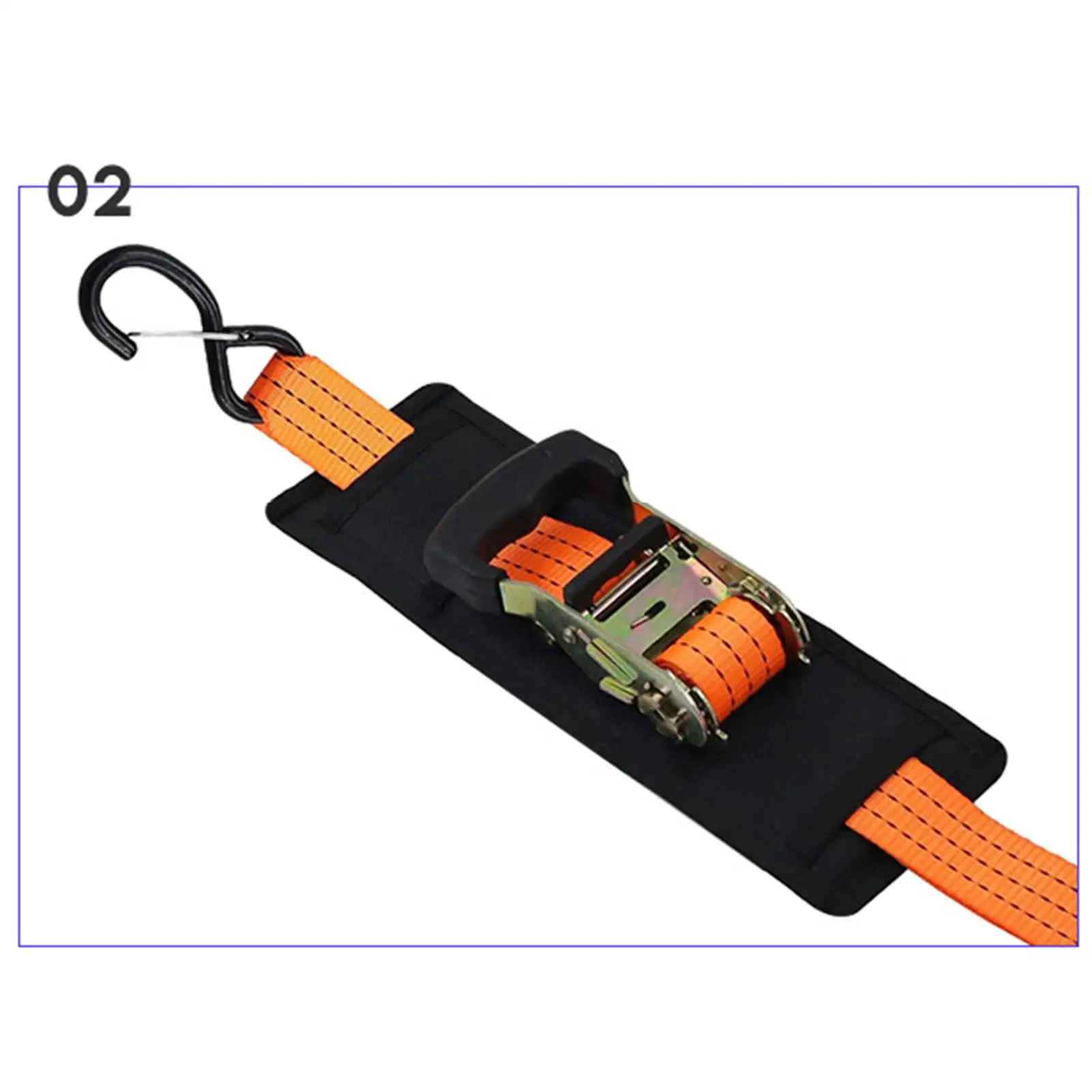 Pelindung Tali Ratchet 2 Buah Pelindung Tali Ratchet Kapal Poliester Penyangga yang Dapat Disesuaikan Saat Transportasi Pindahan Kolam Renang