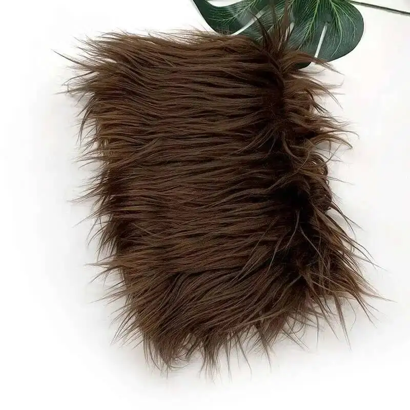 Nepbont stof 46 kleuren 160x50cm 8cm zachte lange pluche handgemaakte pop/kleding Shaggy stof