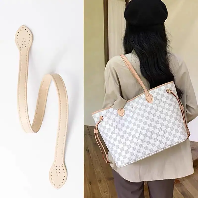 

2Pcs PU Leather Shoulder Bag Strap DIY Replacement Handle Bag Accessories Girl's Bag Belt Handbag Handle Straps Women Bag Handle