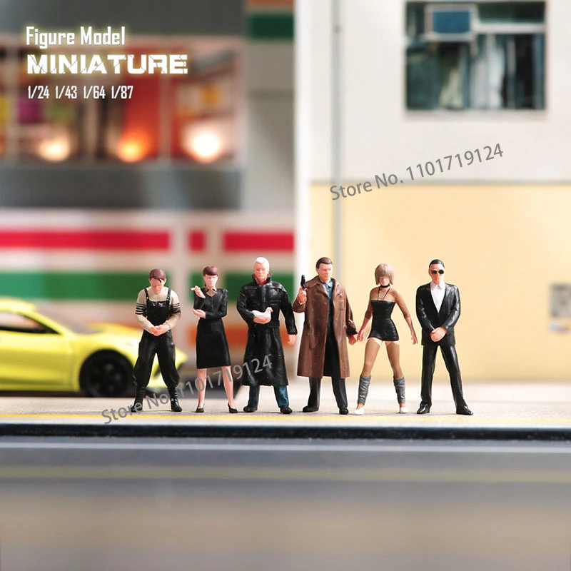 

Miniatures 1/64 1/43 1/87 1/24 Blade Killer Batty Roy JF Rachel Terry Diorama Scene Figure Movie Character Model For Car Vehicle
