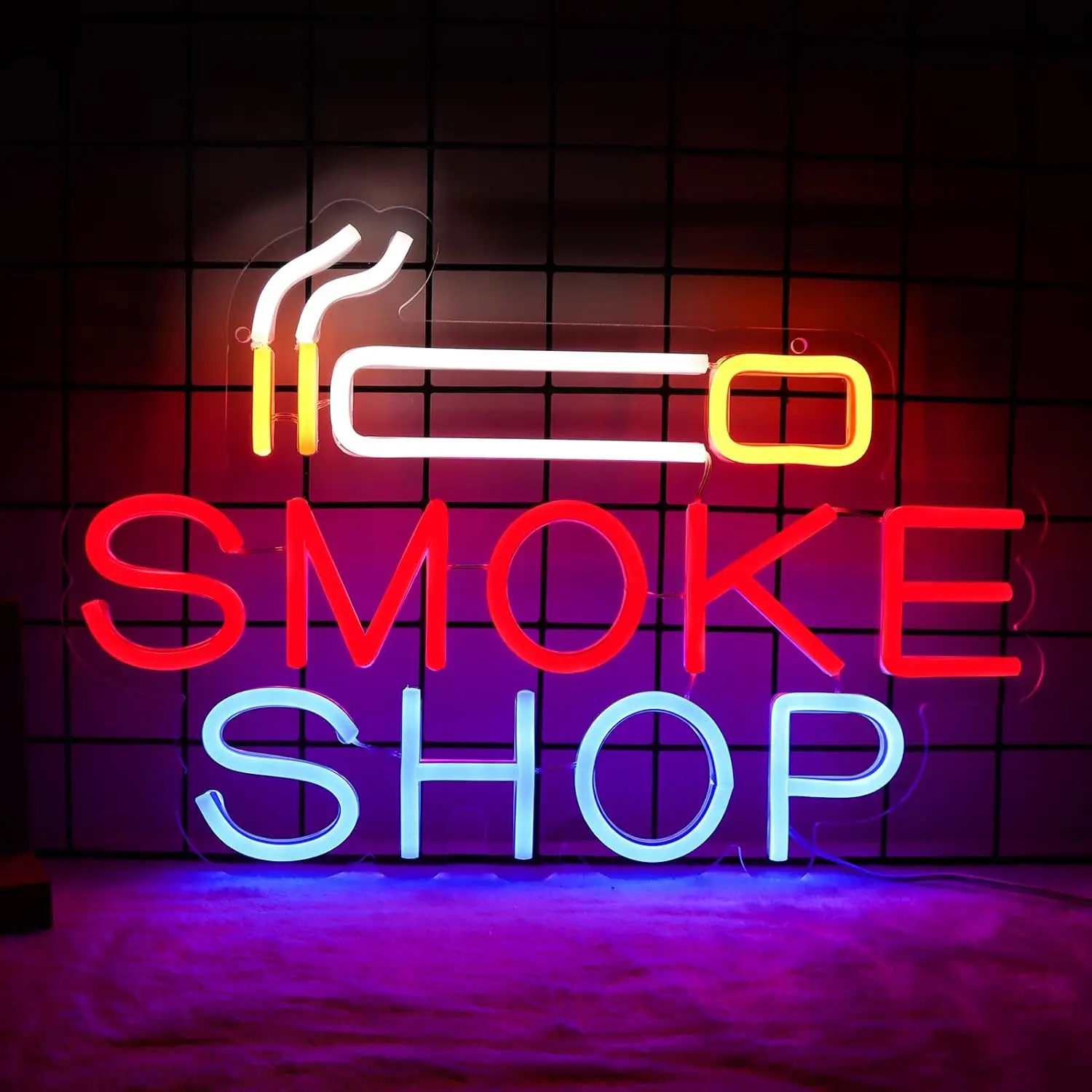

Smoke Shop Neon Sign Art Wall Light USB LED Neon Light for Bar Smoking Lounge Bedroom Decorations neon personnalisé Gift