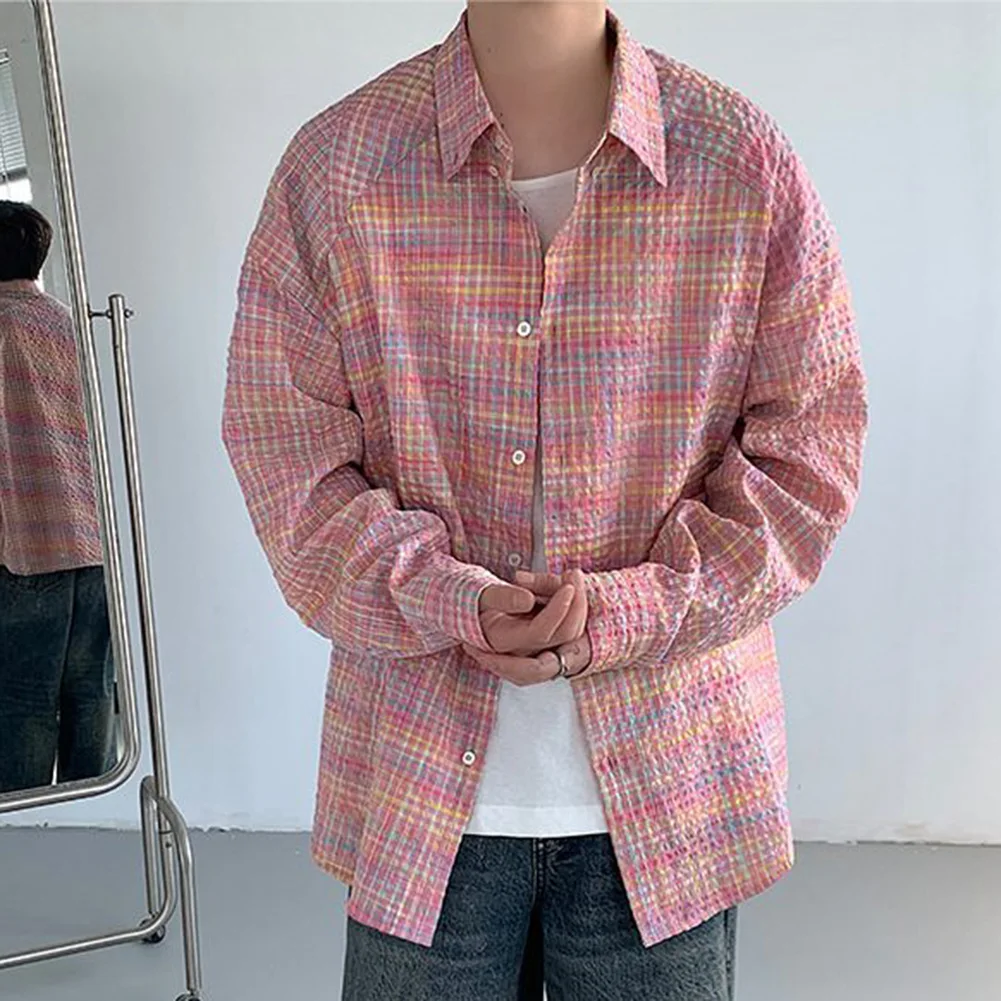 Casual Outings Korean Fashion Top Casual Spring Autumn Fashion Korean Style Shirt Comfortable Fit Fashionable Design