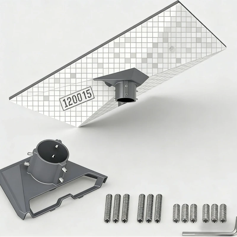 Heavy Duty Aluminum Gen3 Outdoor Bracket Third-Generation Installation Base Kit for Metal Roof And Wall