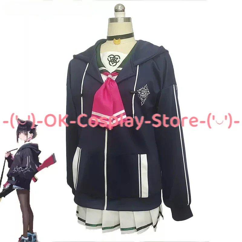 

Kazusa Cosplay Costume Game Blue Archive Cosplay Dress JK Suit Hooded Coat Shirt Skirts Halloween Party Uniforms Custom Made