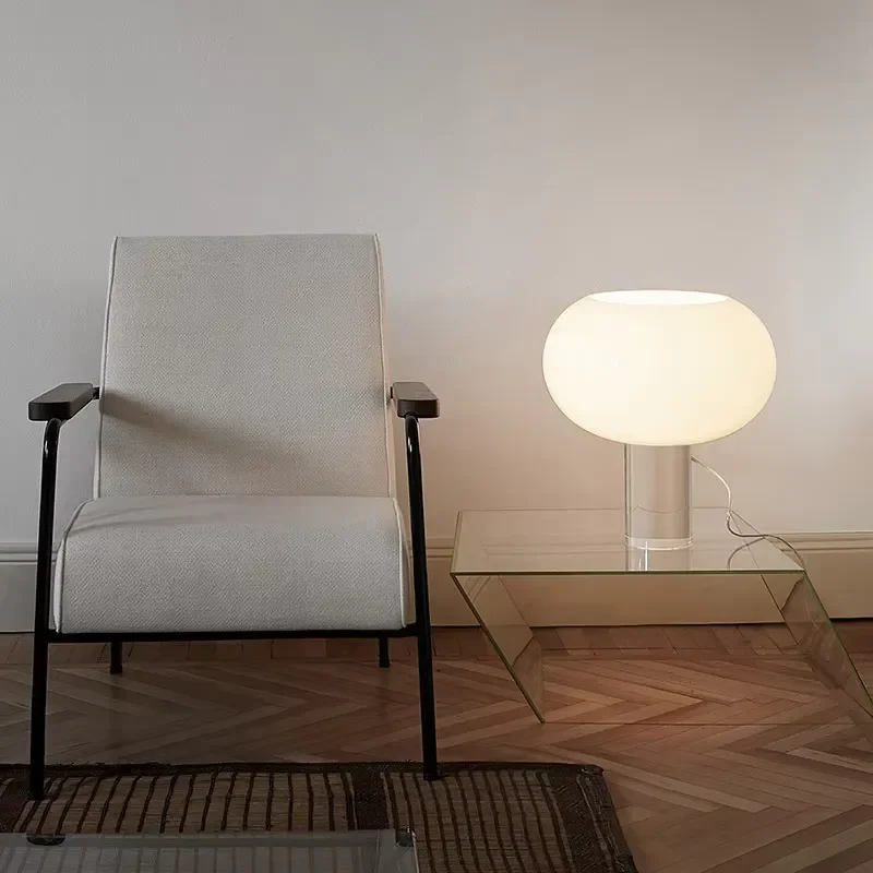 Buds Table Lamp Retro White Glass Desk Light Romantic Nordic Home Living Room Dining Table Study Bedroom Beside Mooding Lamp