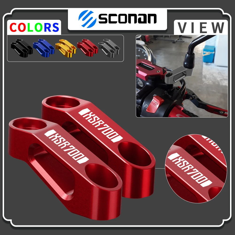 

For XSR 700 XSR700 2015 - 2021 2022 2023 2024 Aluminum Rearview Mirror Extension Mount Bracket Holder Motorcycle Accessories