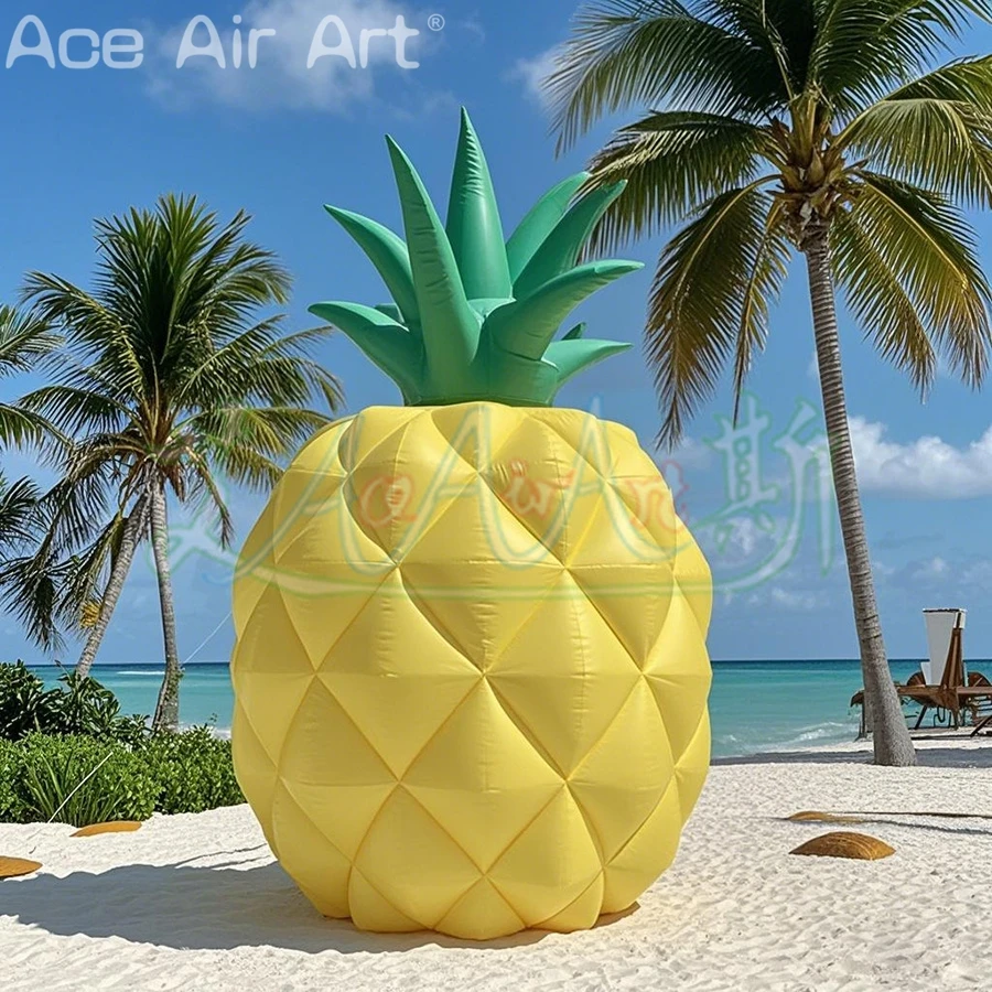 

Надувной ананас на открытом воздухе, фруктовый магазин, деко, тропический фруктовый шар для уличного мероприятия, вечеринка на тему фруктов, коммерческая витрина