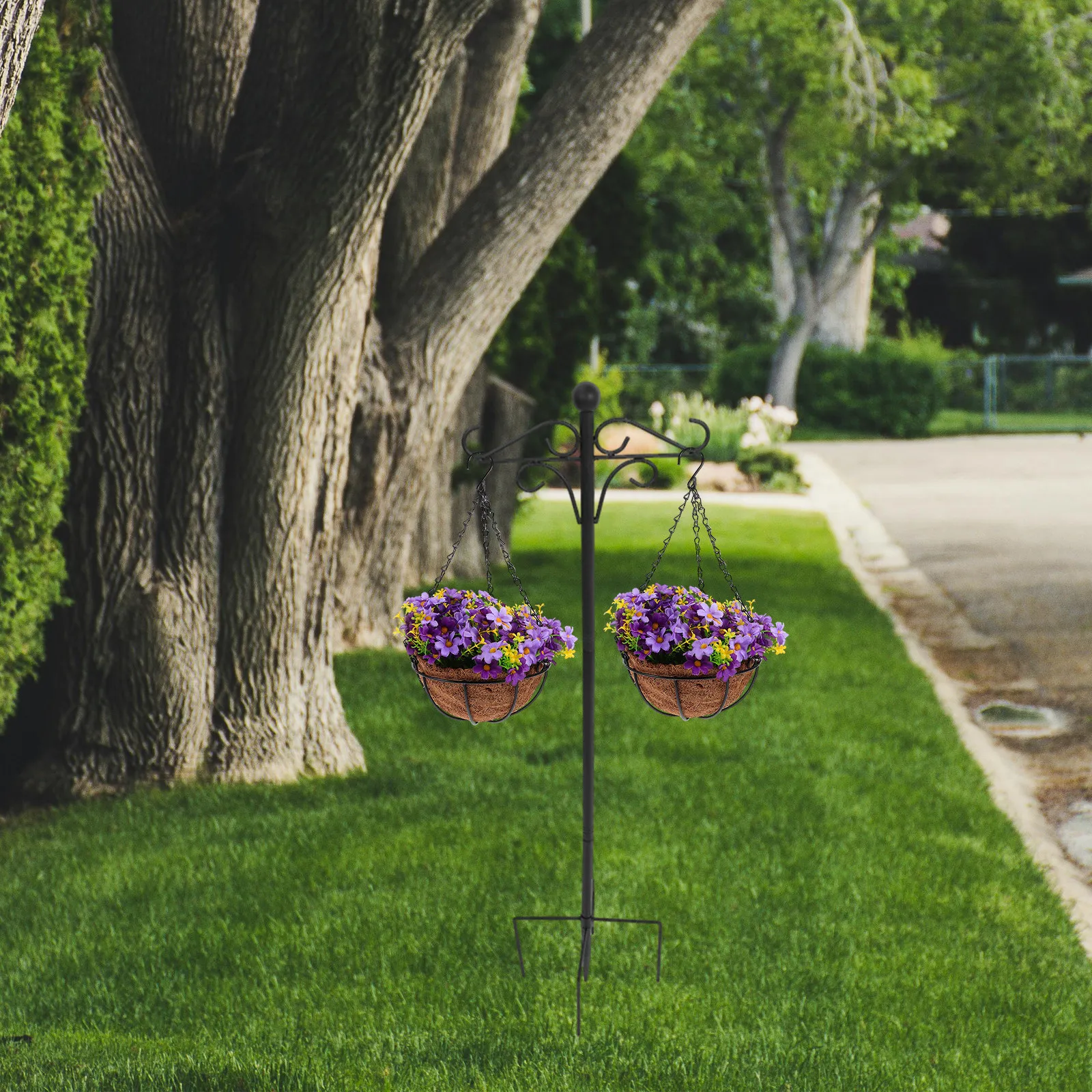 Outdoor Lighting Black - Gantungan Besi Tipe Shepherds Hook untuk