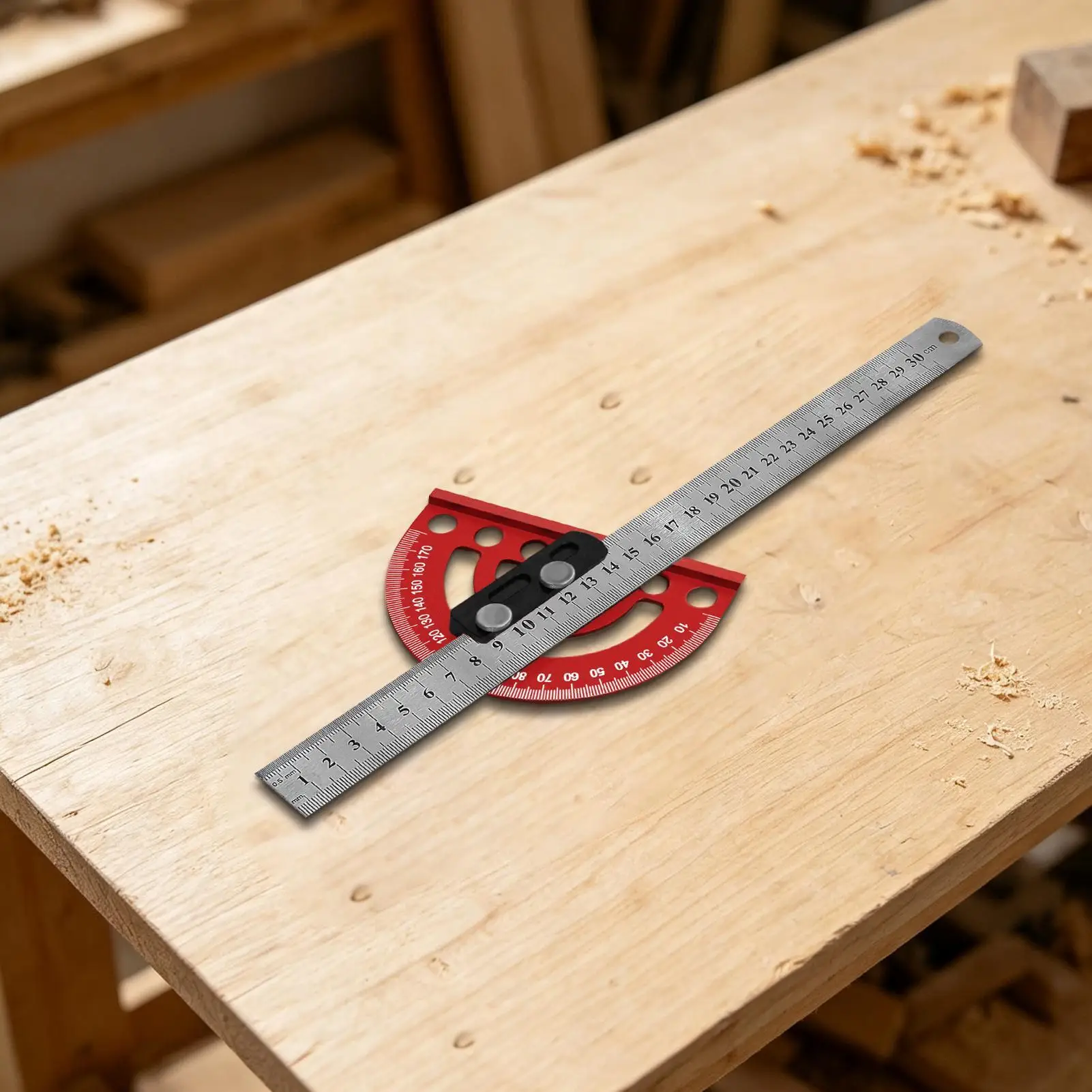 Protractor Angle Finder Precision 0-180 Degree Measuring Tool Woodworking Angle Ruler For Marking Carpenters Architects Students