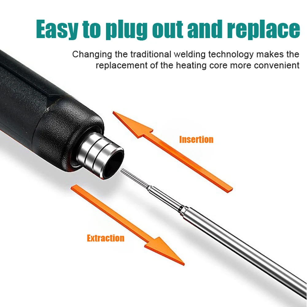 USB Intelligent Electric Soldering Iron Welding Pen with 300-450℃ Temperature Adjustment Function for Soldering Repairing