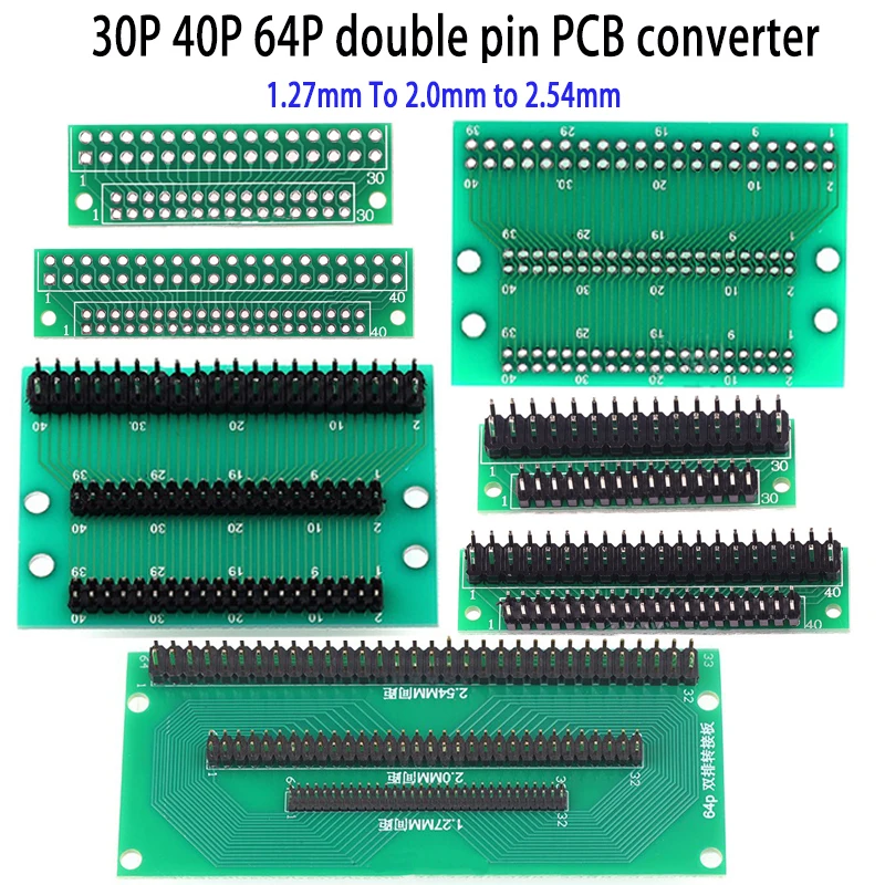 

1Pcs 20P 30P 32P 40P Singer 1 Double 2 3 Row 1.0mm To 1.25mm To 1.5mm 1.27mm To 2.0mm To 2.54mm Pitch PCB Test Board Converter