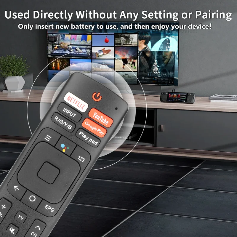 ERF3I69H For Hisense Remote Control Compatible With Hisense TV 50RG 55RG 65RG 65H9808 43A56EGA 50A56EGA 55A56EGA 65A56EGA