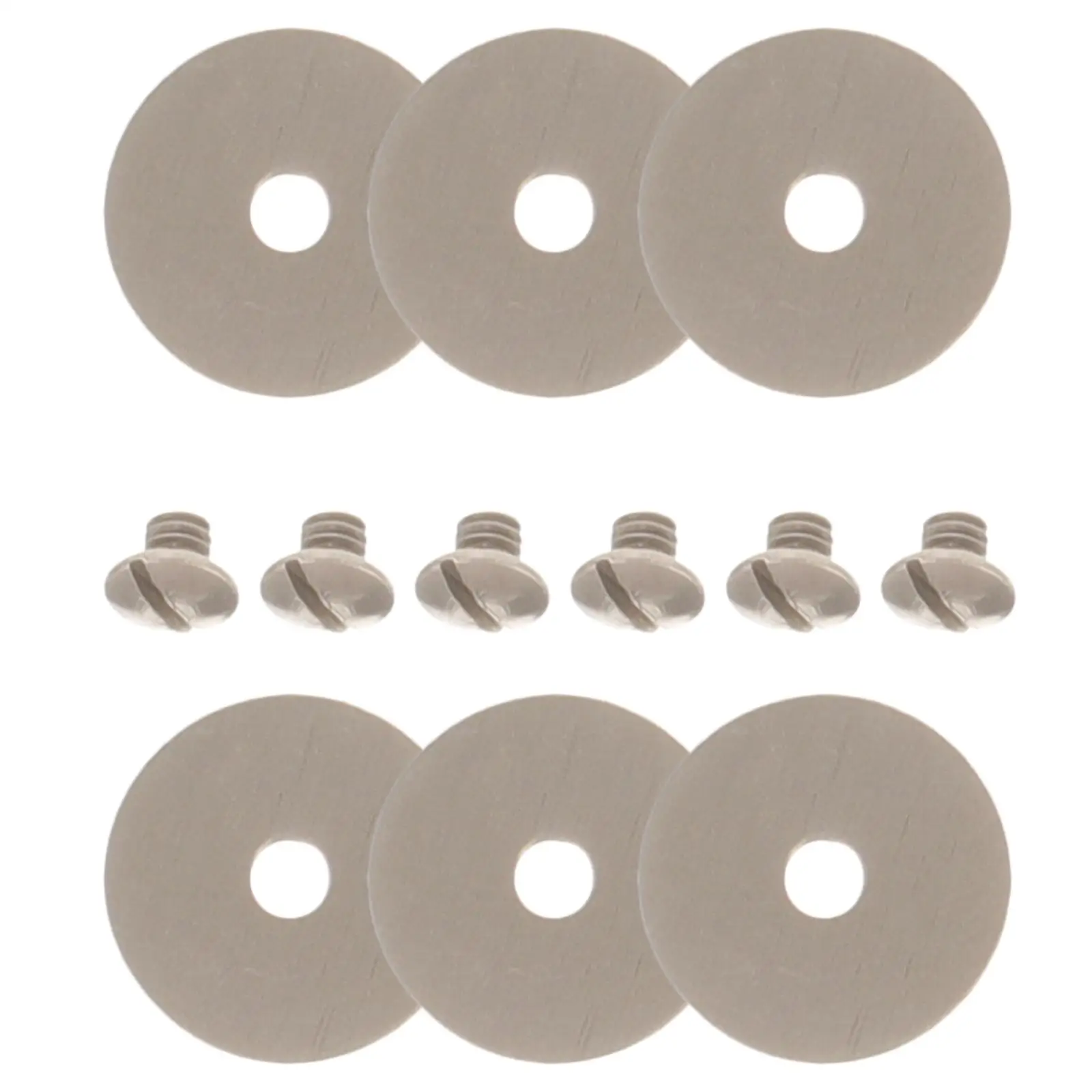 

6 Pcs Stainless Steel Flute Screws Gaskets Durable Instrument Accessories Repair Kit Wind Instruments Fastening Washers