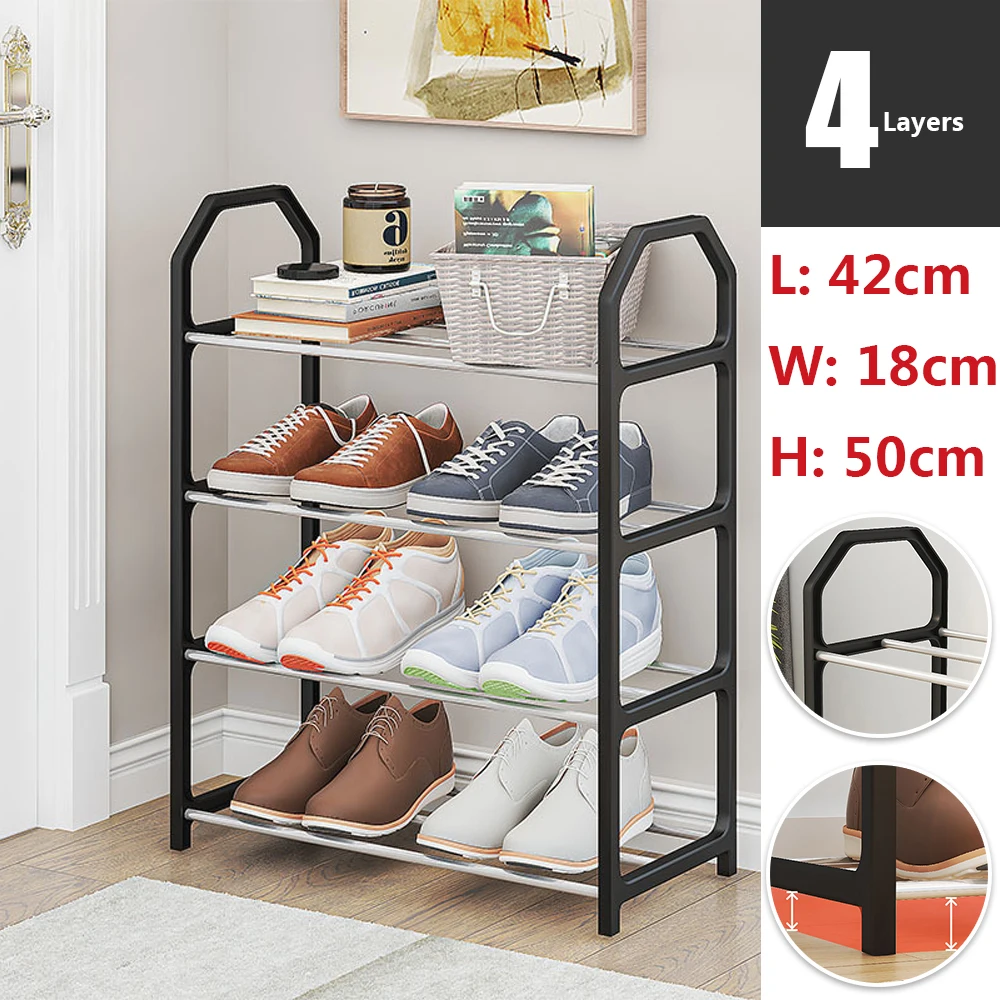 

Metal Simple Shoe Shelf Easy To Assemble Shoe Rack for Simple Household Storage and Storage Scarpiera Verticale Salvaspazio 신발정리