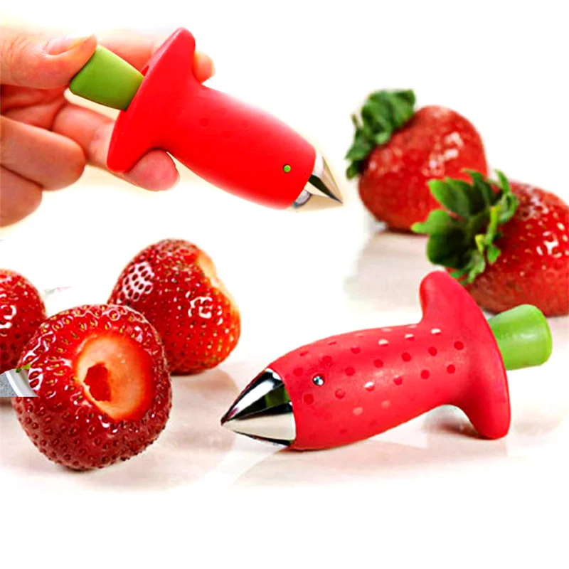 

1pc strawberry huller, tomato leaf picker, seeder, fruit huller