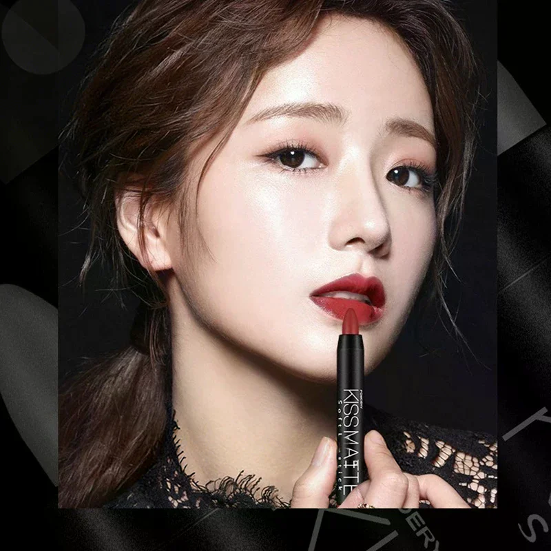 18-kleuren sexy matte lippenstift lipliner lipliner potlood blijvende naakt draaibare lipliner pen set schoonheid make-up tool cosmetische