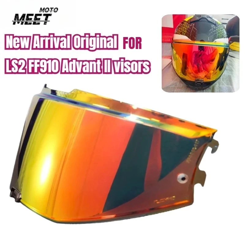 HOt FOR LS2 FF910 Advant II Motorcycle Helmet Vision, FOR Ff910 Electronic Gun Red Lens Sun Visor New Arrival