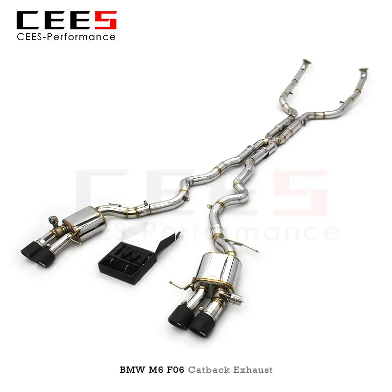 CEES Catback Exhaust For BMW M6 F06 4.4T 2012-2016 High Performance Exhaust Pipe Muffler304 Stainless Steel Car Exhaust System