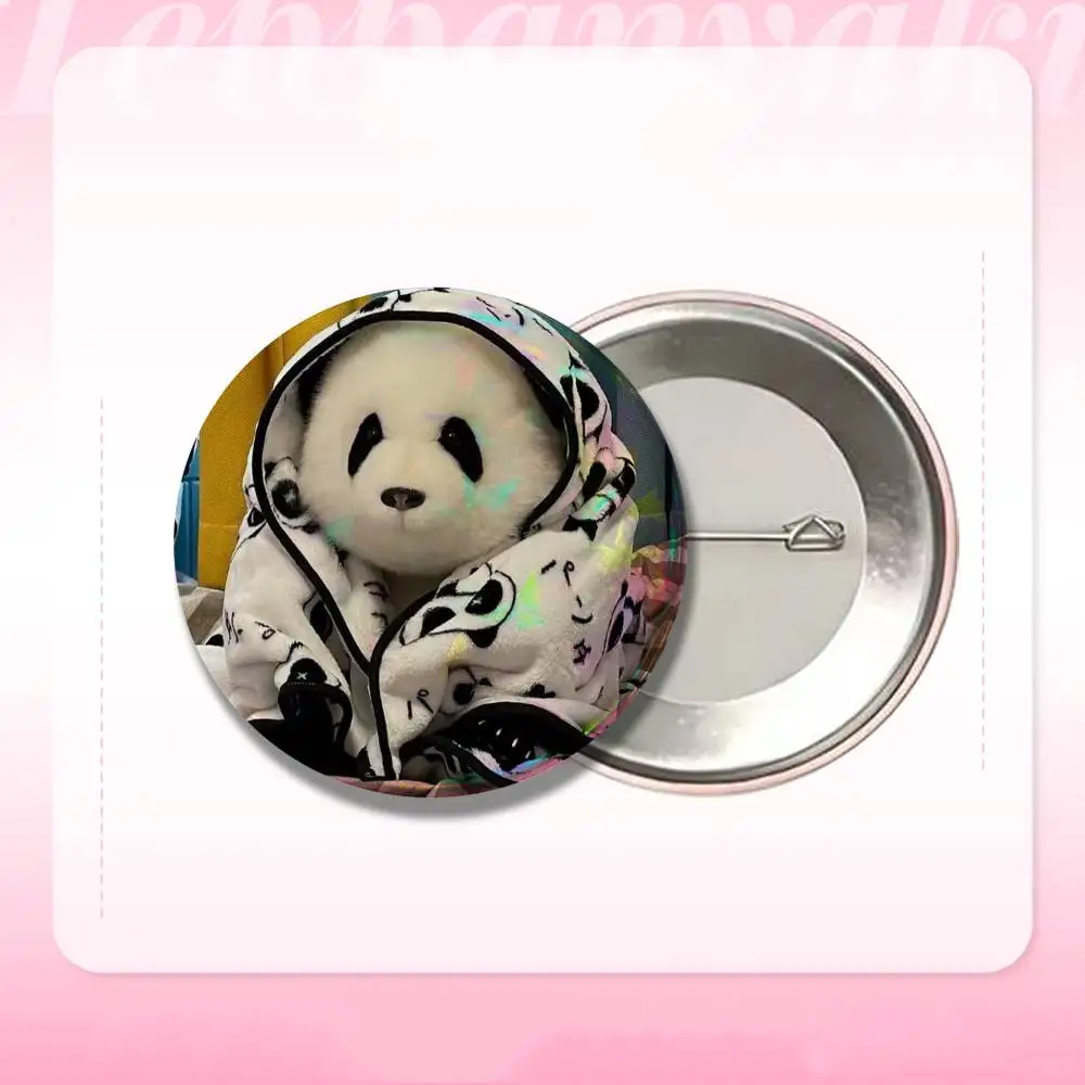 Animal Panda 32/44/58mm Handmade Pins Round Brooch Badge Backpacks Clothes Jewelry Gifts - view 6