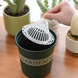 10pcs Leakproof Flower Pot Hole Mesh Cup Conical Bonsai Pot Bottom Coniform Grid Mat Bottom Net Prevent Soil Loss Breathable Cup