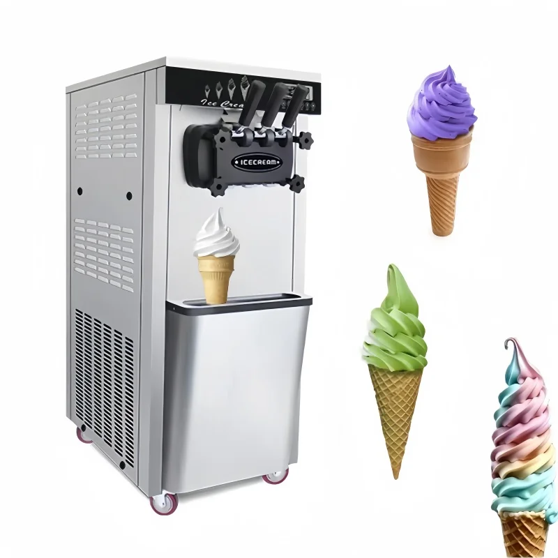 صنع آلة الآيس كريم التجارية الناعمة المتنقلة للبيع من الصين