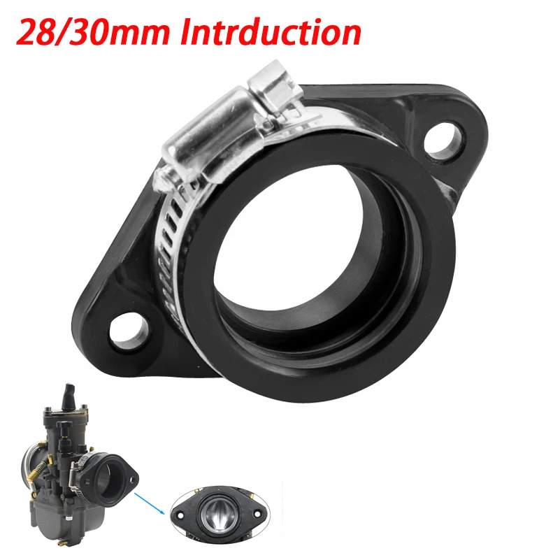 Motorcycle Carburetor Adapter Inlet Intake Pipe for OKO KOSO PWK 21/24/26/28/30mm PE28/30mm Carb Pit Dirt Bike