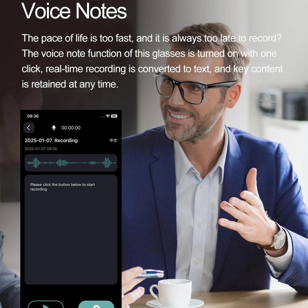 AI ترجمة ذكي نظارات الأسنان الزرقاء HD دعوة للماء النظارات الذكية مساعد صوت الموسيقى المضادة للضوء الأزرق النظارات الشمسية