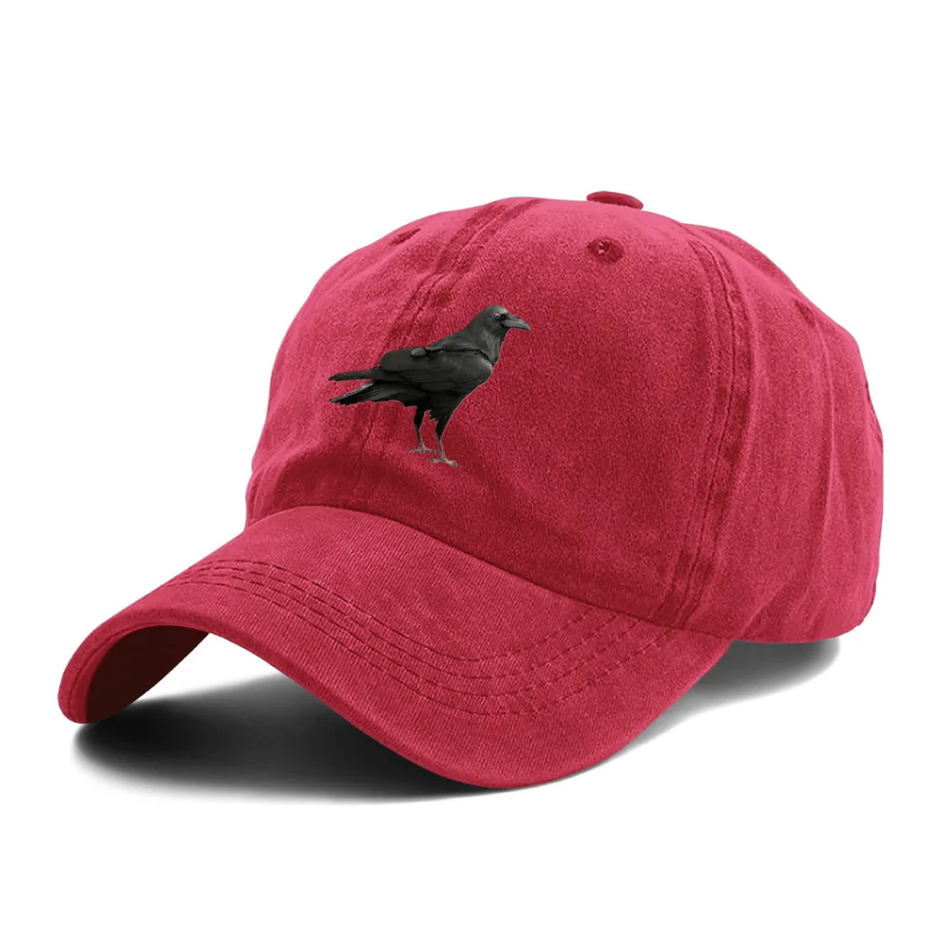 

Raven Silhouette Fashion Baseball Cap Outdoor Caps Sunscreen Hat Hip Hop Tide Snapback Hats Adjustable Cowboy