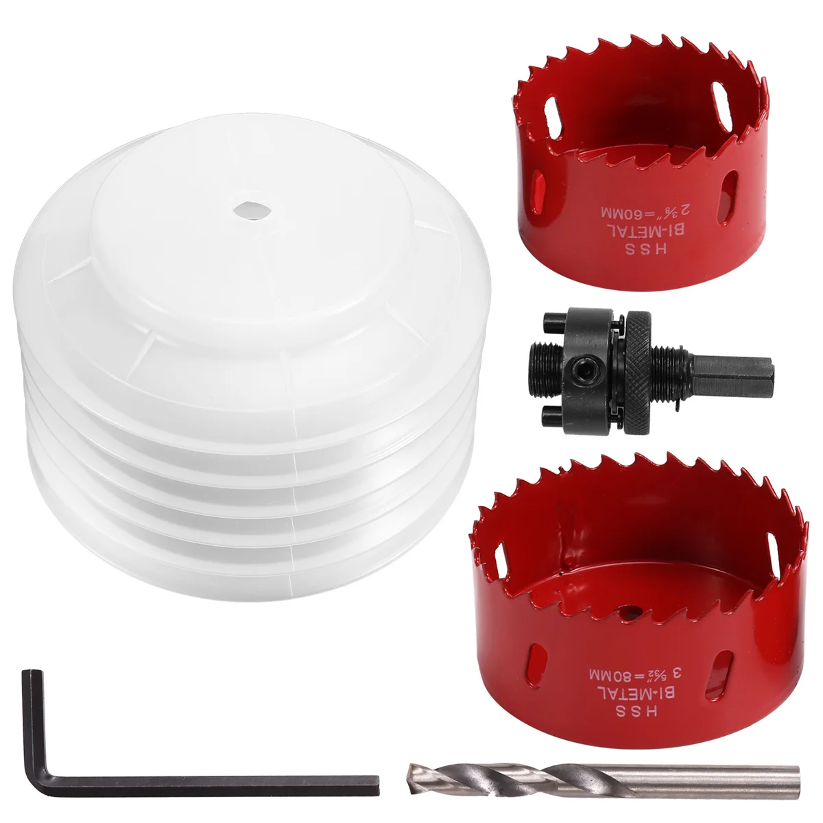 80mm Hole Saw with Dust Bowl for 3 Inch Recessed Light,60mm Hole Saw for 2 Inch Led Recessed Lighting