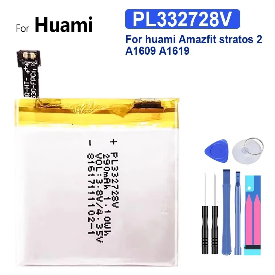 Battery for Huami Amazfit T-rex Pro/Res Sport 2/verge Lite Global/Stratos II 2 A1609/Ares Bip GTR/sports Watch