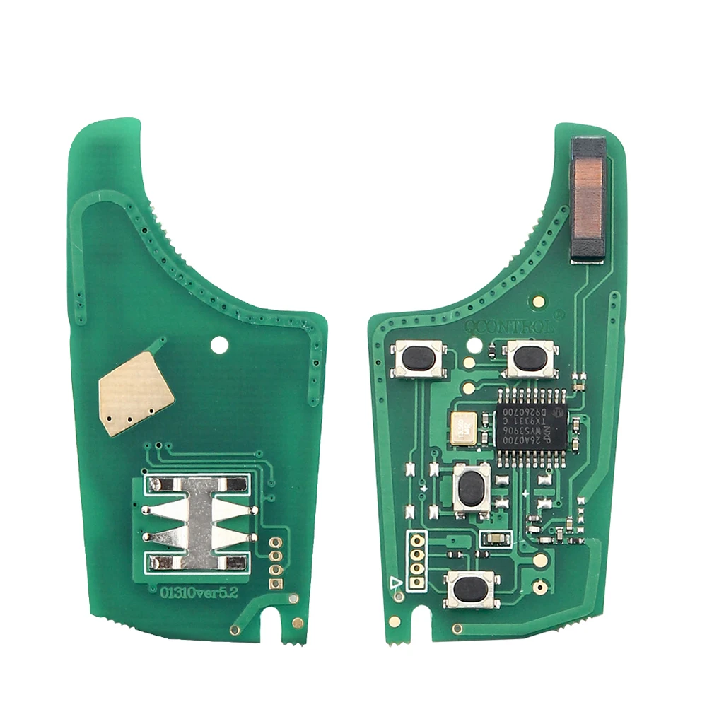 KEYYOU Auto-Fernbedienung DIY für OPEL VAUXHALL Astra J Corsa E Insignia Zafira C 2009-2016 315/433MHz ID46 Chip 2/3/4/5 Tasten Schlüssel