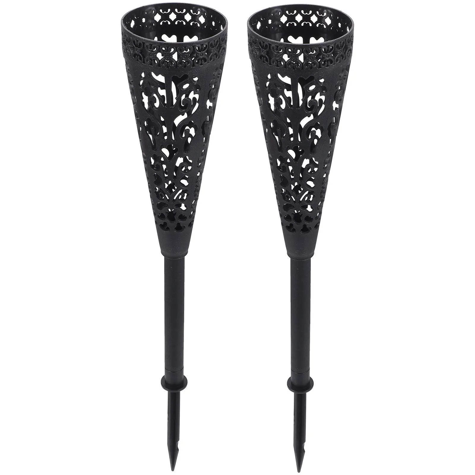 2 قطعة مزهرية مجوفة مقبرة البلاستيك القبر اناء للزهور سبايك الحديقة حديقة ديكور مقبرة زهرية حجر الرأس للقبوس