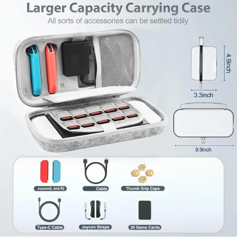 

Shockproof Carry Case Storage Bag for Console Offering Superior Durability 896C
