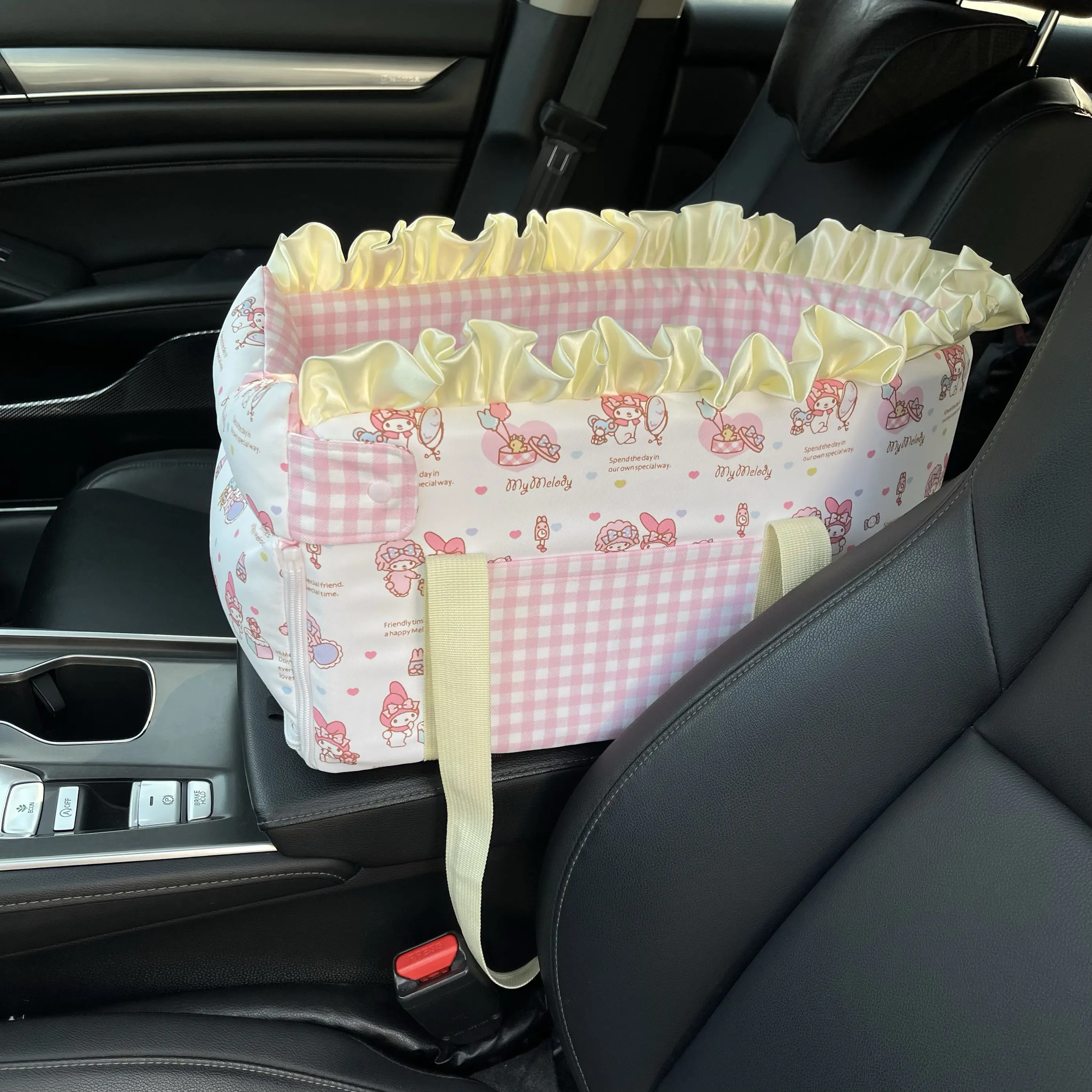 Washable Car Pet Mat Detachable Center Console Nest Safe Travel Seat For Cat Dog