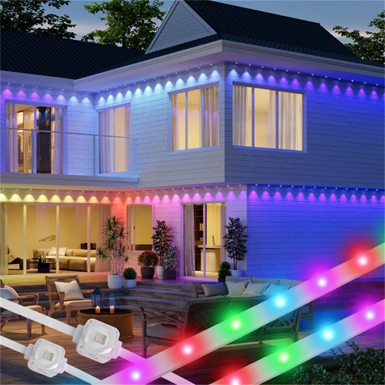 Colorful LED Christmas Tree Decoration Lights High-quality Outdoor Waterproof Eaves Lights LED  Point Light