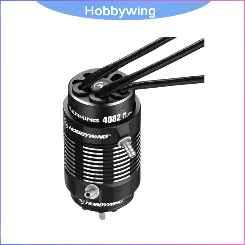 Hobbywing Seaking 4082SL V2 1700KV/2100KV Motor, 5mm Shaft Sensorless Water-Cooled 3-8S for RC Boat