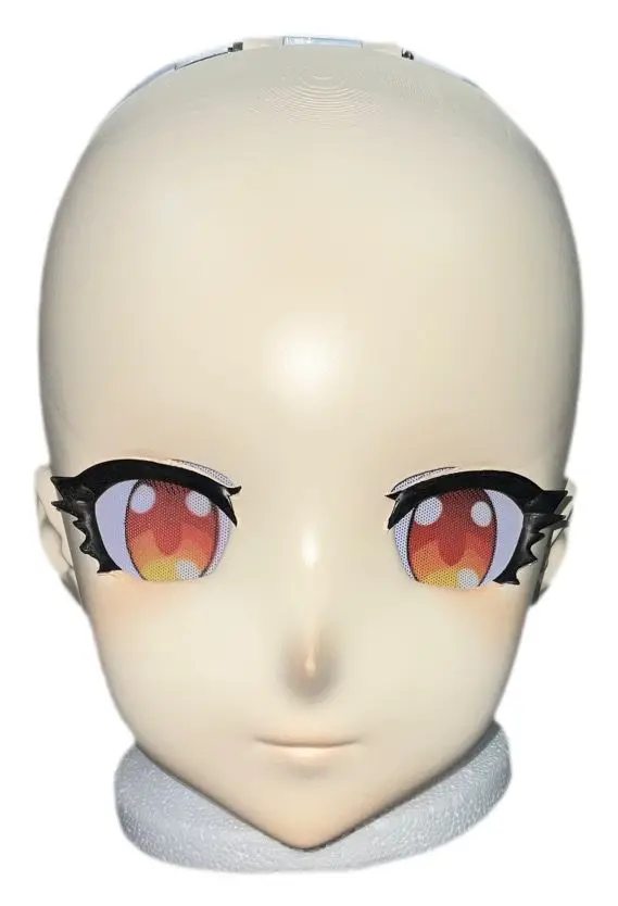 Kigurumi Head Shell Mask Headgear Anime Cosplay with Have Facial Makeup Without Wig Animation DIY Accessories