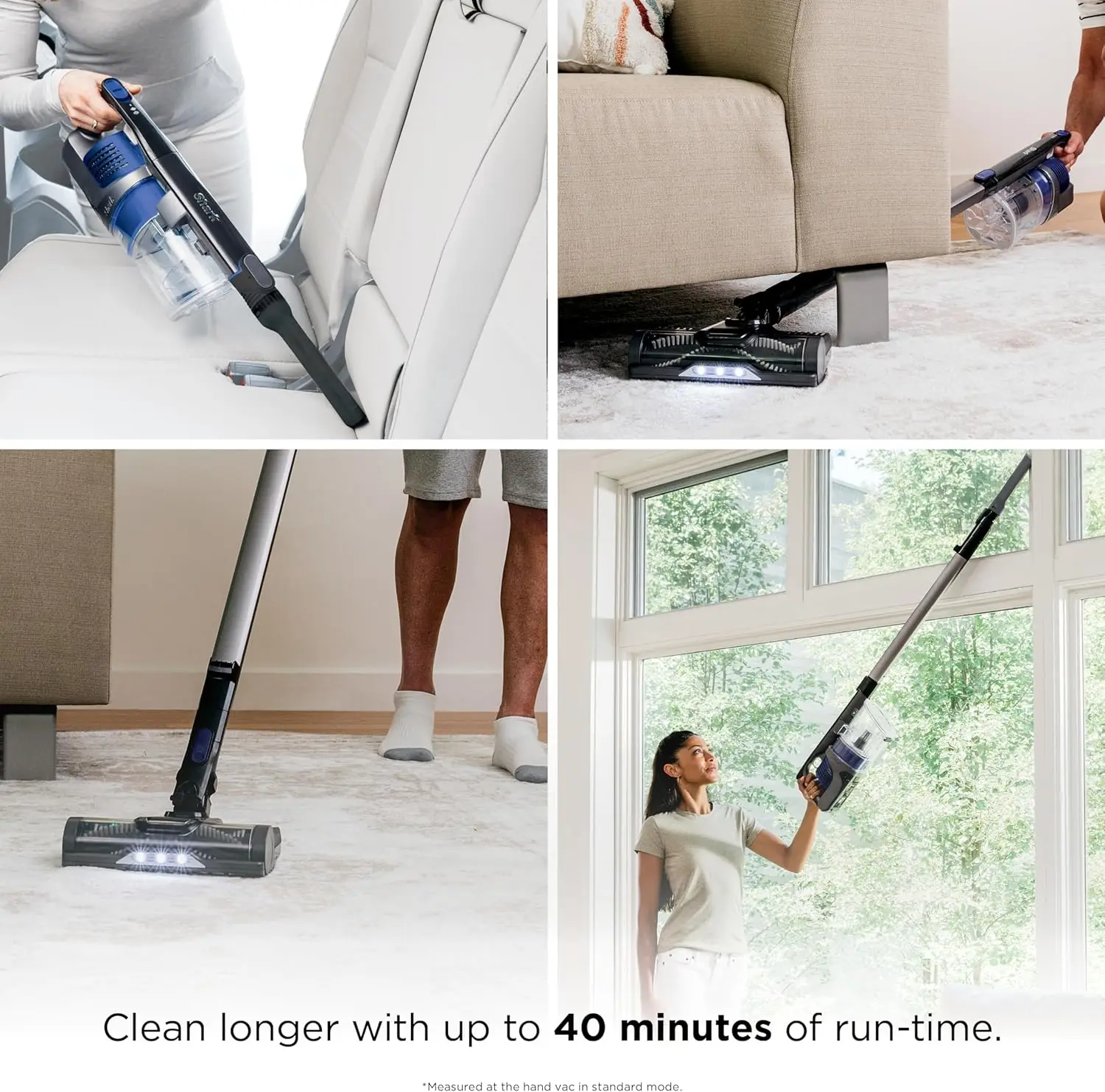 Pet Cordless Vacuum Cleaner LED Headlights Removable Handheld Vacuum for Pet Hair Crevice Tool & Pet Multi-Tool Included
