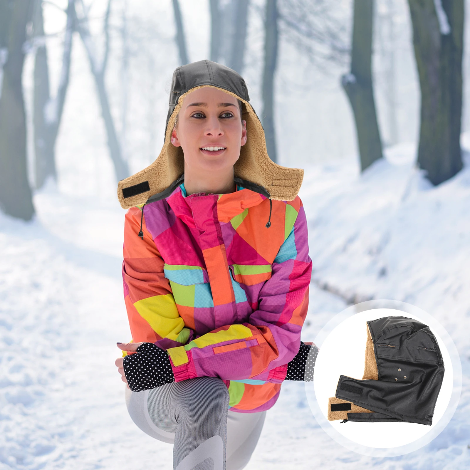 

Cold Proof Warm Hat Lining Insert Hard Liner Replacement Wool Fleece Breathable Durable Comfortable For Men Winter