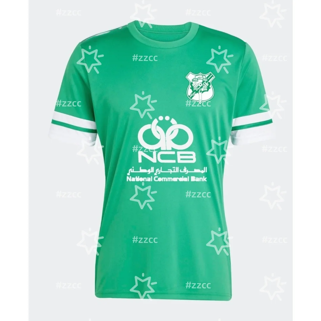 

25-26 Libyan Premier League Al Akhdar Домашняя футбольная майка Осенняя спортивная быстросохнущая мужская футболка Детская одежда Футболка