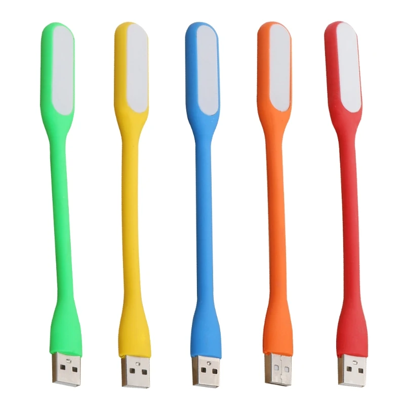 Mini lámpara LED Flexible USB portátil, lámpara ahorro energía para teclado ordenador portátil, Banco energía,