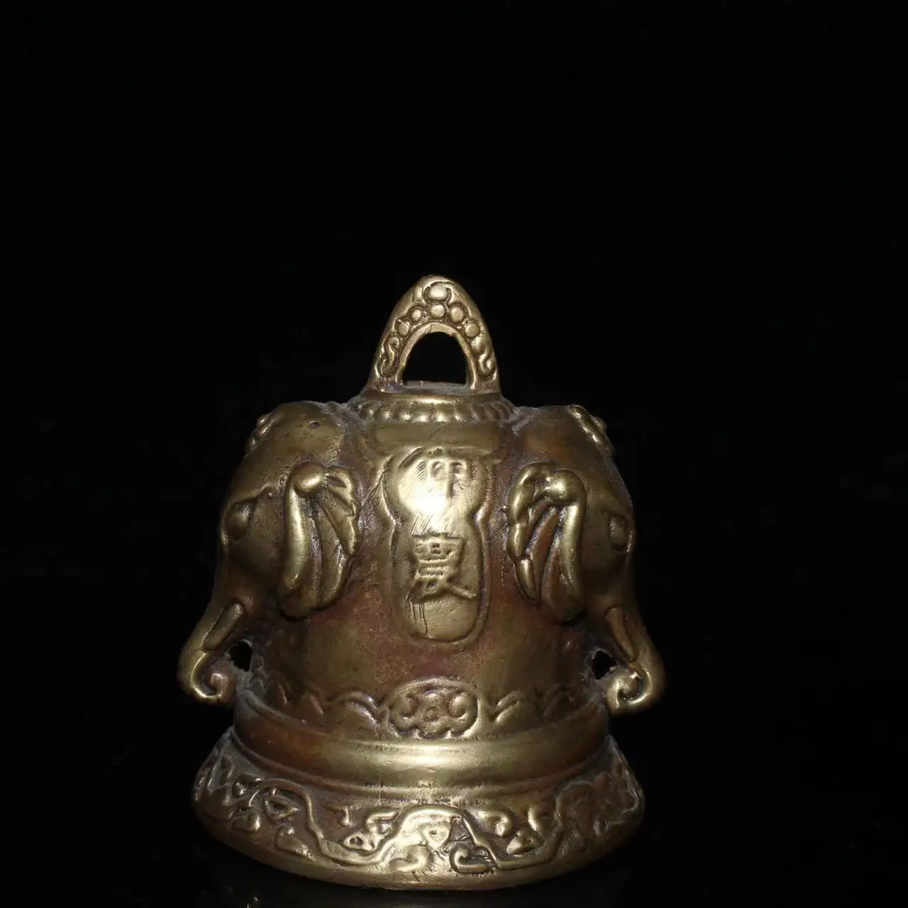 

Old copper Bells statue, Elephants,weight 463g,Free shipping