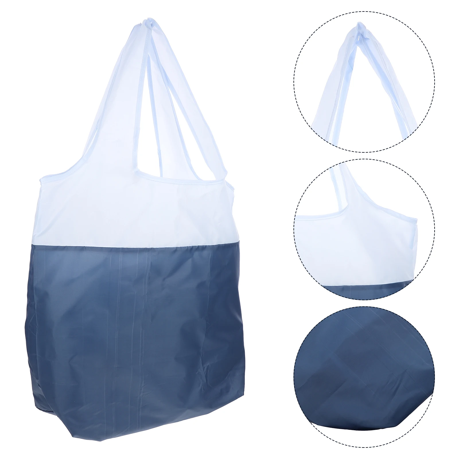 

Reusable Shopping Bags Foldable Portable Grocery Tote Bag Ripstop Storage Handbag Polyester Lightweight Washable Folding Storage