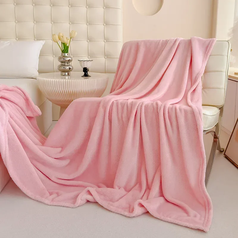 Einfarbige Überwurfdecke aus weicher Baumwollmischung für das Sofa, Bett, perfektes Sommergeschenk