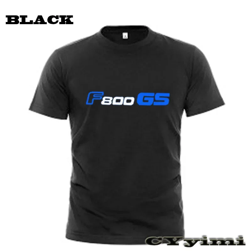 Camiseta de manga corta para hombre, camisa con logotipo, 100% algodón, cuello redondo, para verano, F800GS