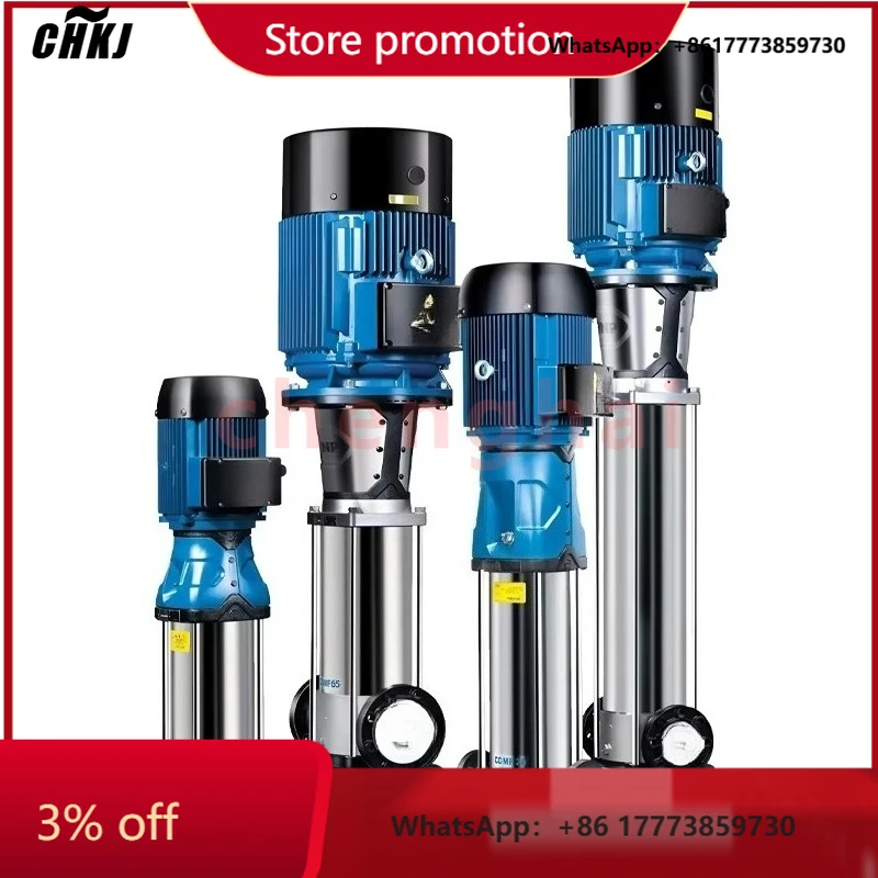 

CHKJ-2025NEWCNP Pump CDM/CDL High Lift Stainless Steel Variable Frequency Booster Pressure Stabilizer Vertical Multistage Centri