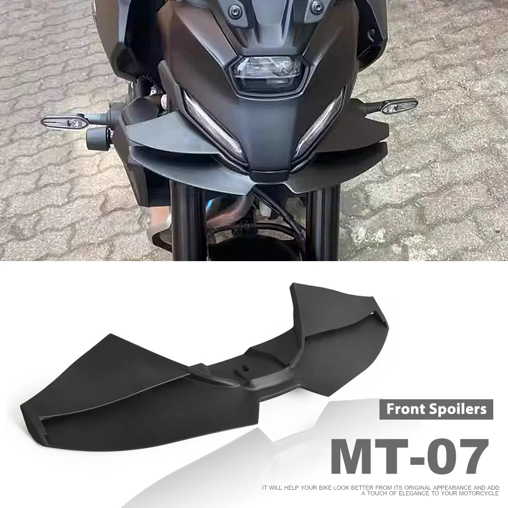 

MT07 2025 2026 Front Spoilers Aerodynamic Wing Deflector Accessories Motorcycle Sport Downforce Naked For YAMAHA MT-07 MT 07