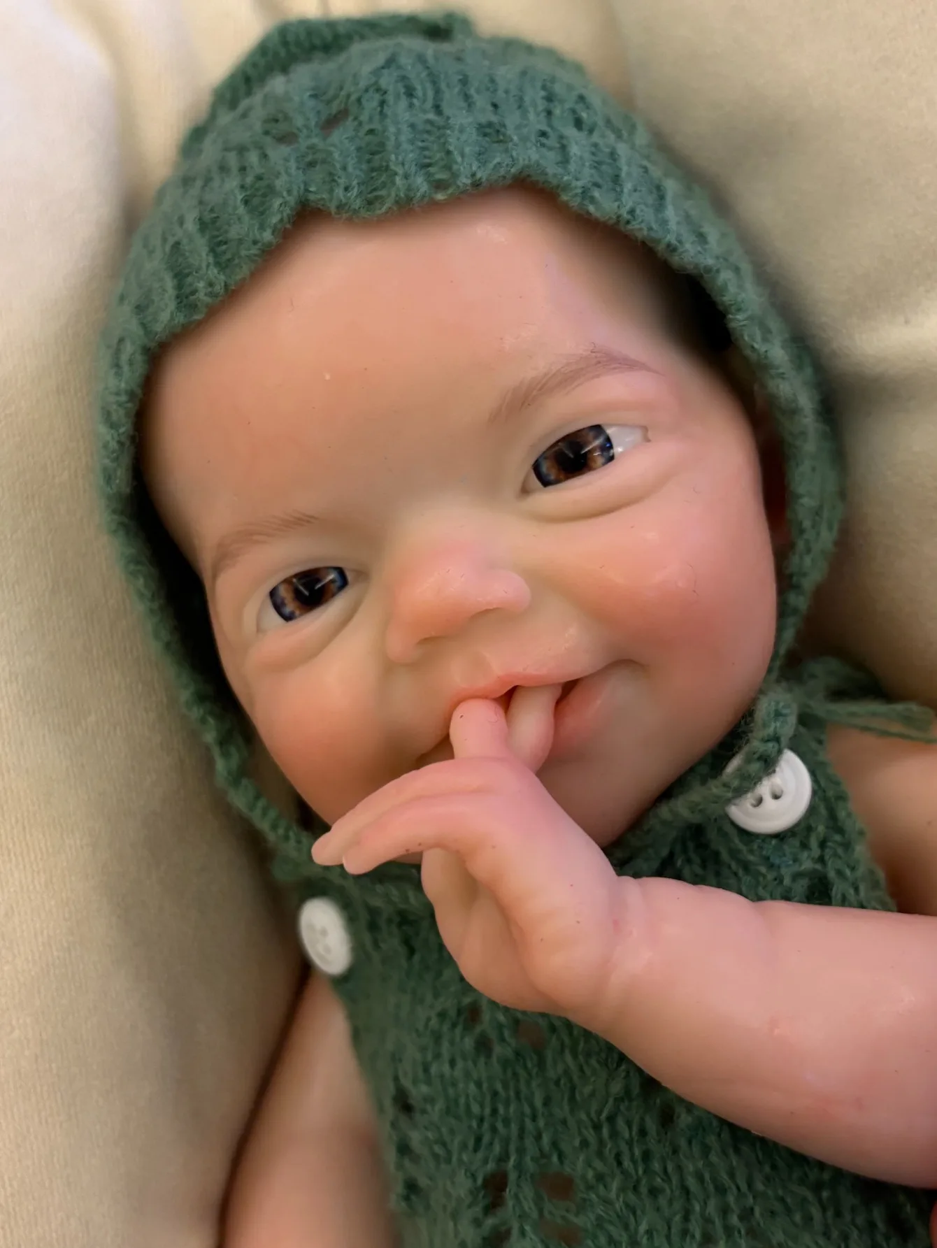 ตุ๊กตาเด็กทารกทำมือ Aizwa1 ขนาด 13 นิ้ว ทำจากซิลิโคน 3 มิติ ทาสีด้วยมือ สัมผัสนุ่มเหมือนจริง ทารกแรกเกิดเพศชาย